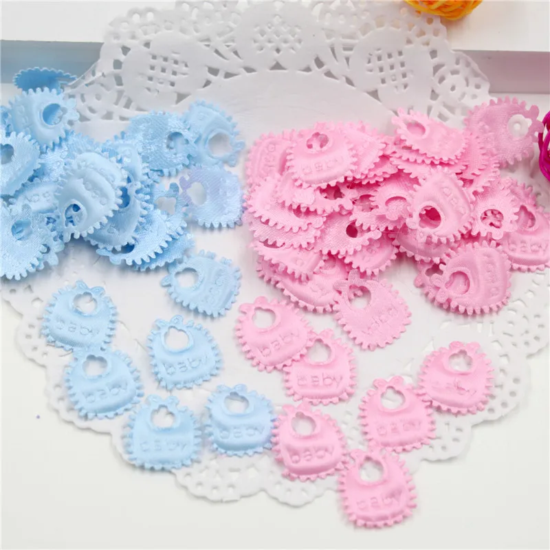 100Pcs Baby Shower Confetti Table Party Sprinkles Birthday Footprint Pacifier Baby Bib Style Boy Girl Baby Shower Decor DE11 (1)