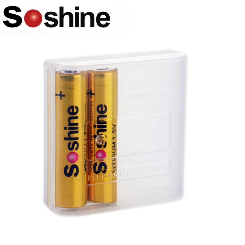 Soshine AA 1.5V 3000mAh FR 6 Mignon LITHIUM Batteries with Super Continuous Discharge for Camera / Flashlight / Headlamp / Toys
