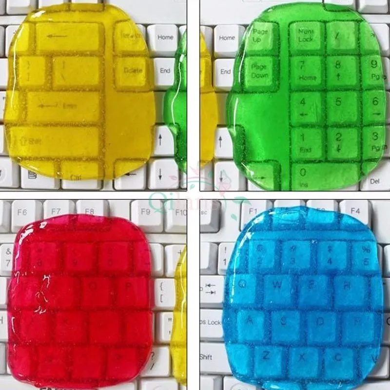 Flexible Magic Hidden Dust Cleaner Compound Super Soft Clean Slimy Eco-Friendly Gel for Car Phone Laptop Computer Keyboard | Дом и сад