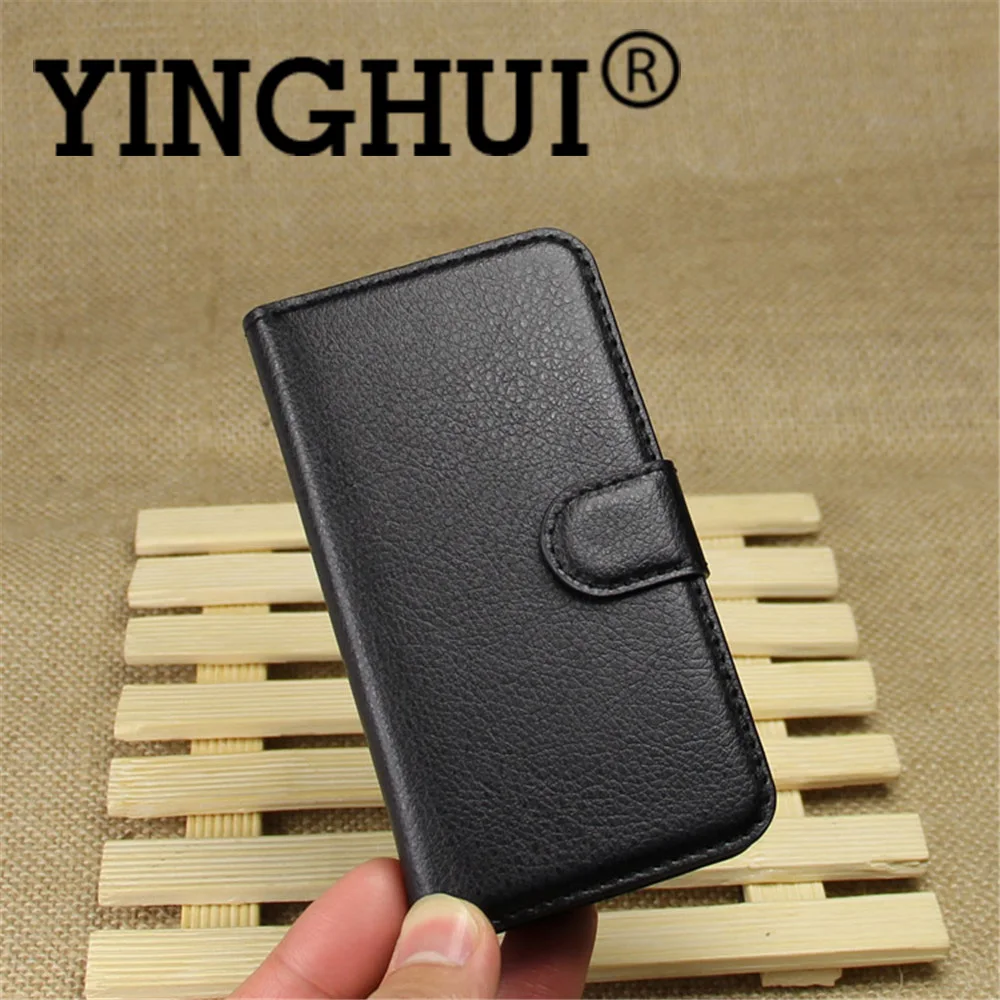 

YINGHUI Litchi Leather Wallet Case For Samsung Galaxy Ace 3 S7272 S7270 S7275 Flip Phone Cover