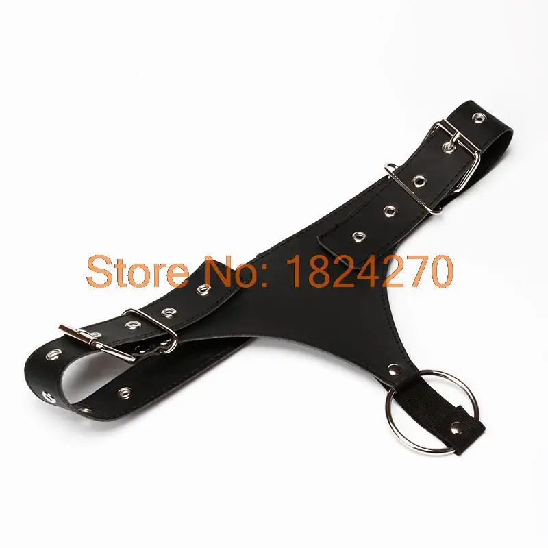 PU Leather Adjustable Panty Underwear Cock Ring Fetish Wear Bondage Restraints Lingerie For Men