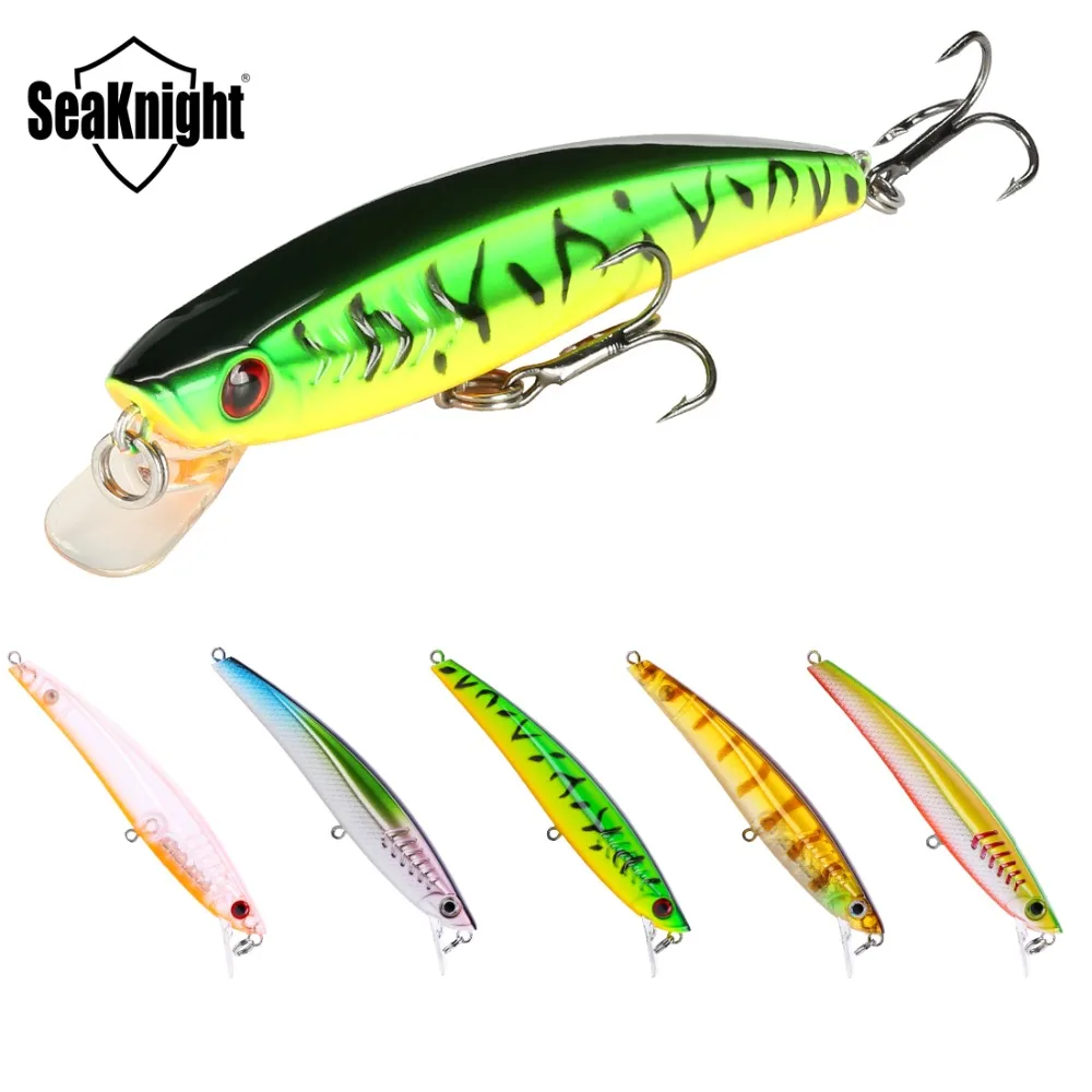 

SeaKnight SK009 Minnow Hard Fishing Lure Set 5PCS/Lot 8.5g 9cm 0.6-1.0M Quality Artificial Bait 2 Hooks Floating Lure 5 Colors