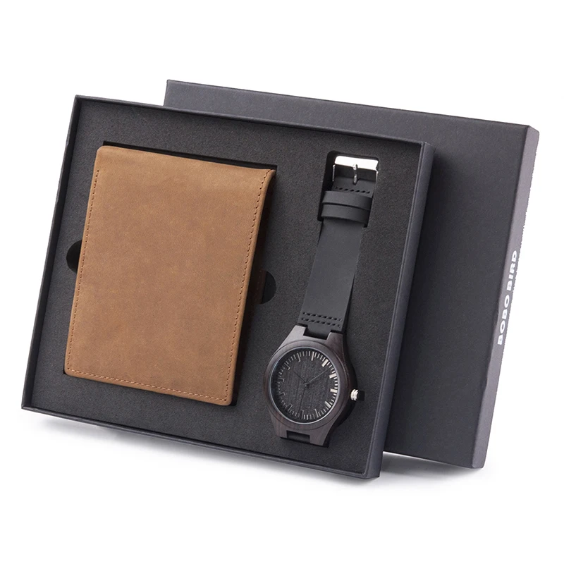 

Buying Engraving Men Watch Get Free Customized Wallet Personalized Present Set Gift to Father Husband Boyfriend