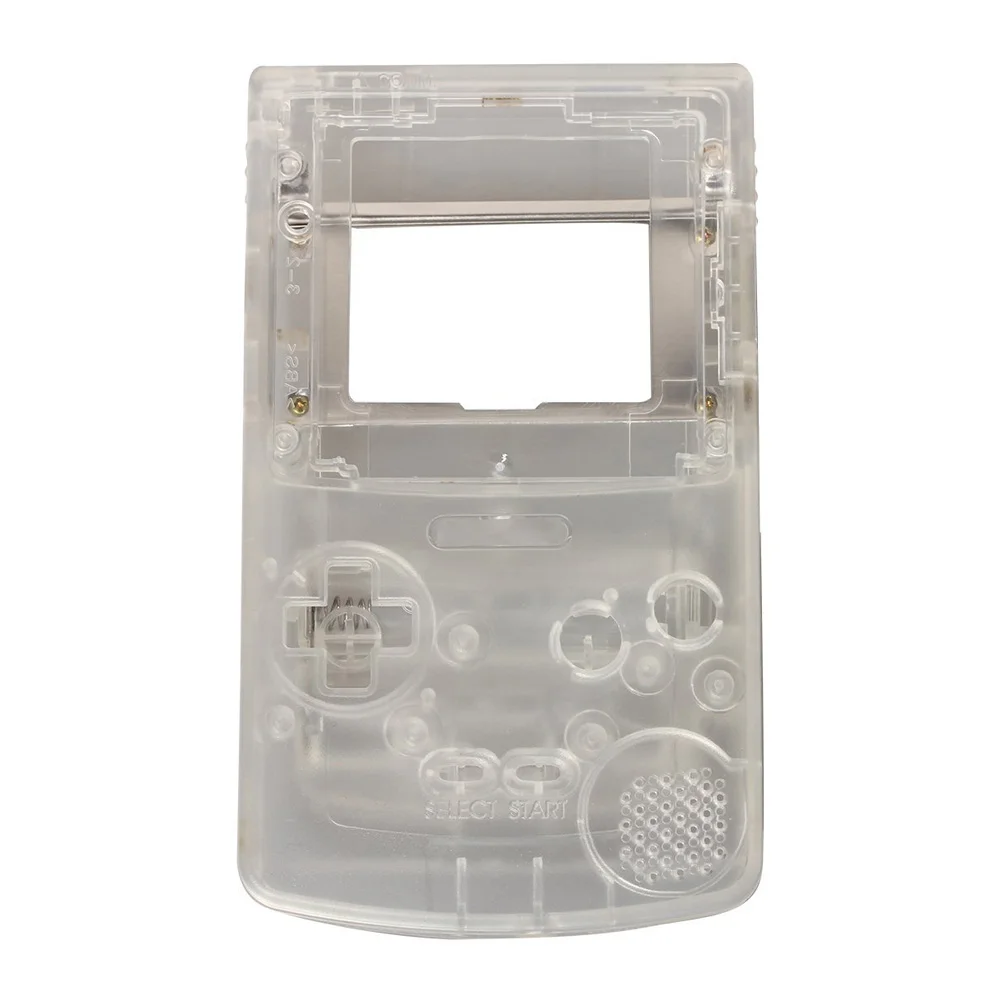 Для nintendo GameBoy Цветной корпус gbc, чехол для GB C чехол для корпуса 13 цветов - Цвет: Transparent white