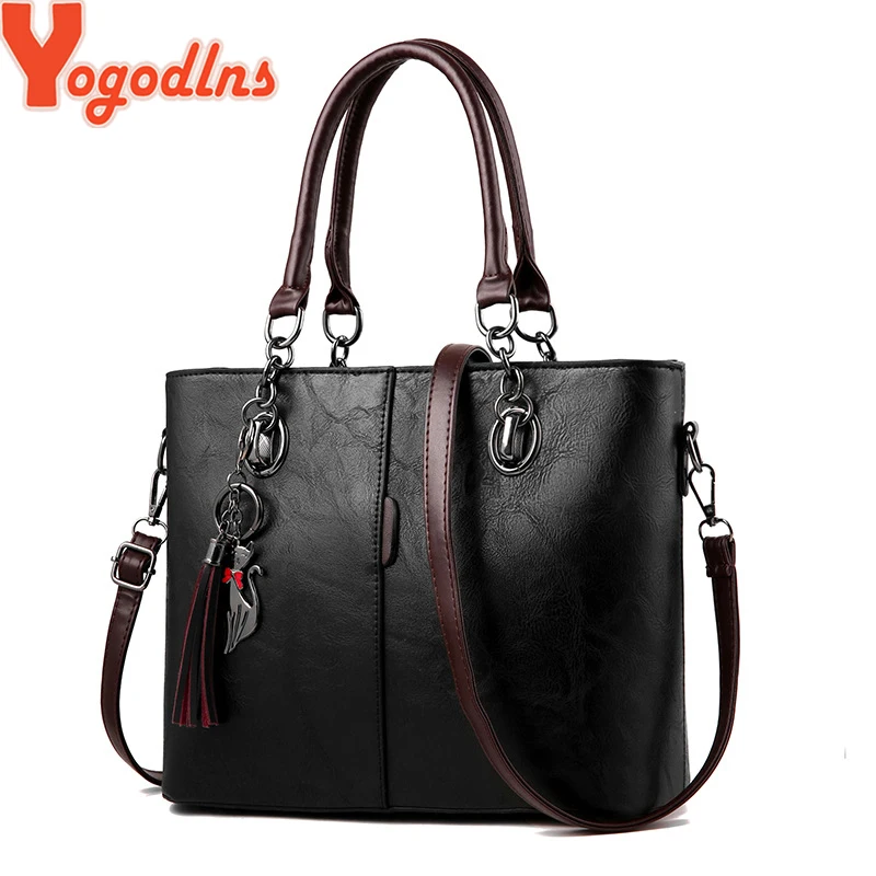 Yogodlns 2019 الشتاء النساء ضرب اللون حقائب يد جلدية عارضة حمل أكياس Crossbody حقيبة الأعلى مقبض حقيبة مع شرابة و القط قلادة Yogodlns 2019 الشتاء النساء ضرب اللون حقائب يد جلدية عارضة حمل أكياس Crossbody حقيبة الأعلى مقبض حقيبة مع شرابة و القط قلادة