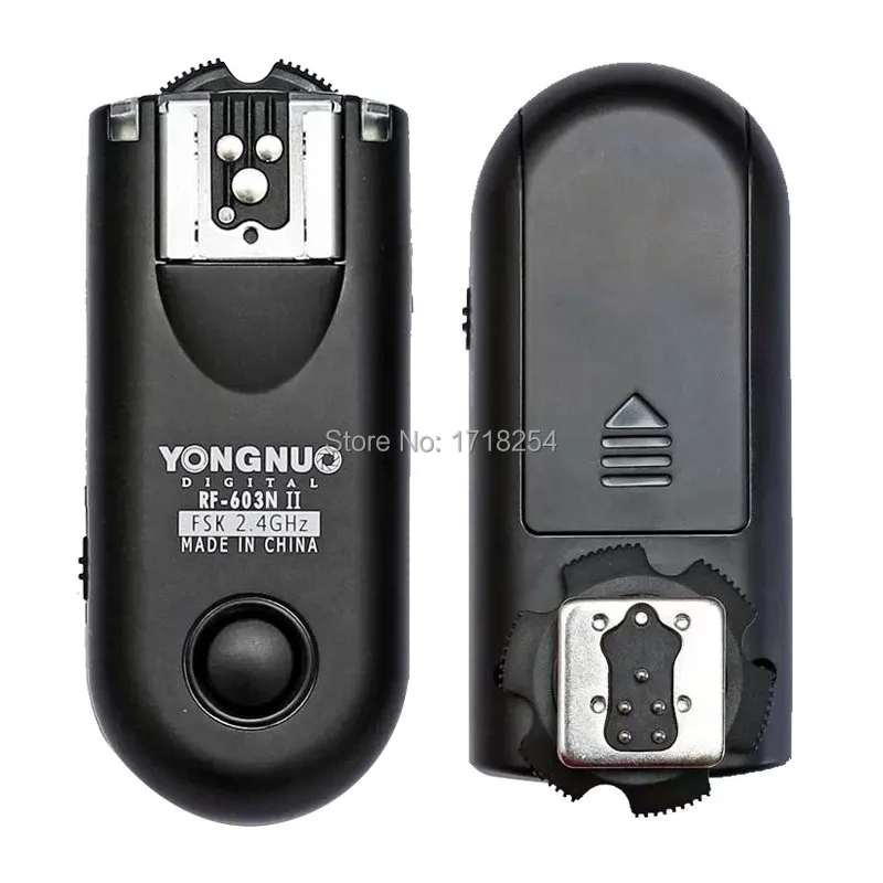 Yongnuo RF-603 II N3 RF 603 Flash Trigger 2 трансивера для NIKON D600/D90/D5000/D5100/D3100/D3200/D7000 D610 D7100 |