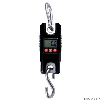 

Digital Hanging Scale 300 KG / 660 LBS 100g Industrial Luggage Fishing Balance Pocket Crane Scale