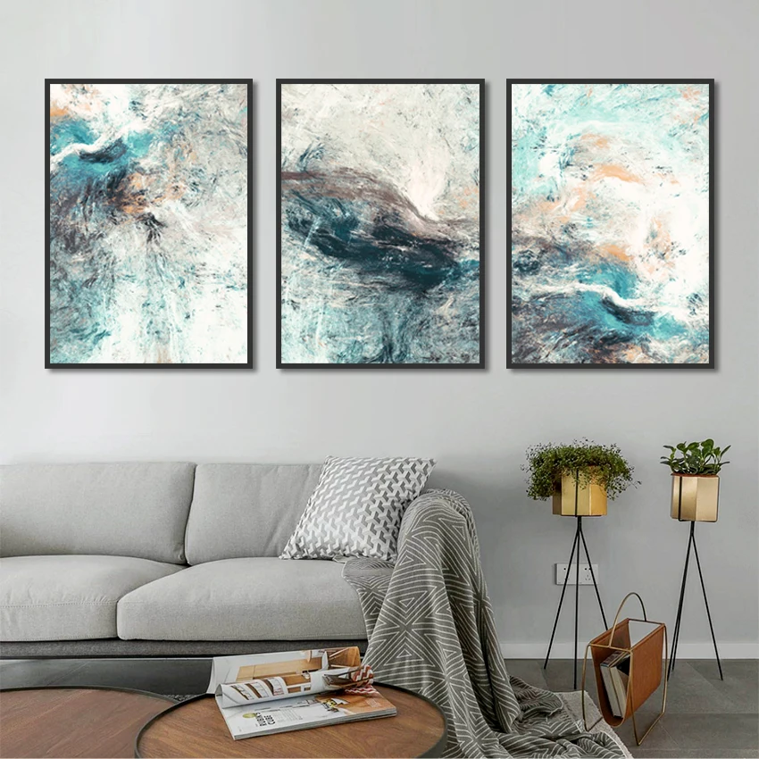 

Abstract Art Canvas Paintings Modular Pictures Wall Art Canvas Poster And Print For Living Room Decoration Painting On The Wall
