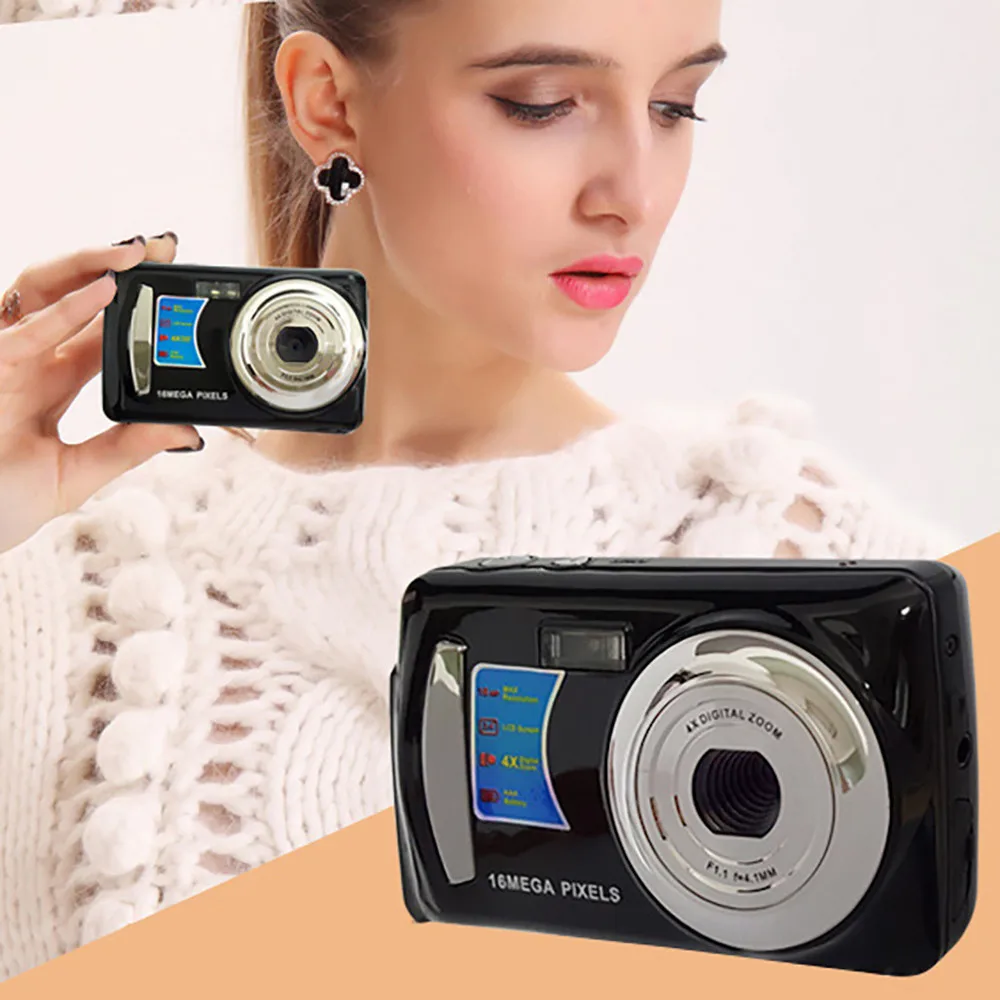 

2019 New 2.4HD Screen Digital Camera 16MP Anti-Shake Face Detection Camcorder Blank 8X digital zoom With 8G Memory Card