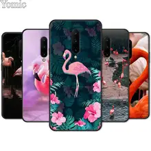 Silicone Cover Shell for Oneplus 7 7 Pro 6 6T 5T Black Case for Oneplus 7 7Pro Soft Phone Case Cute Flamingo color