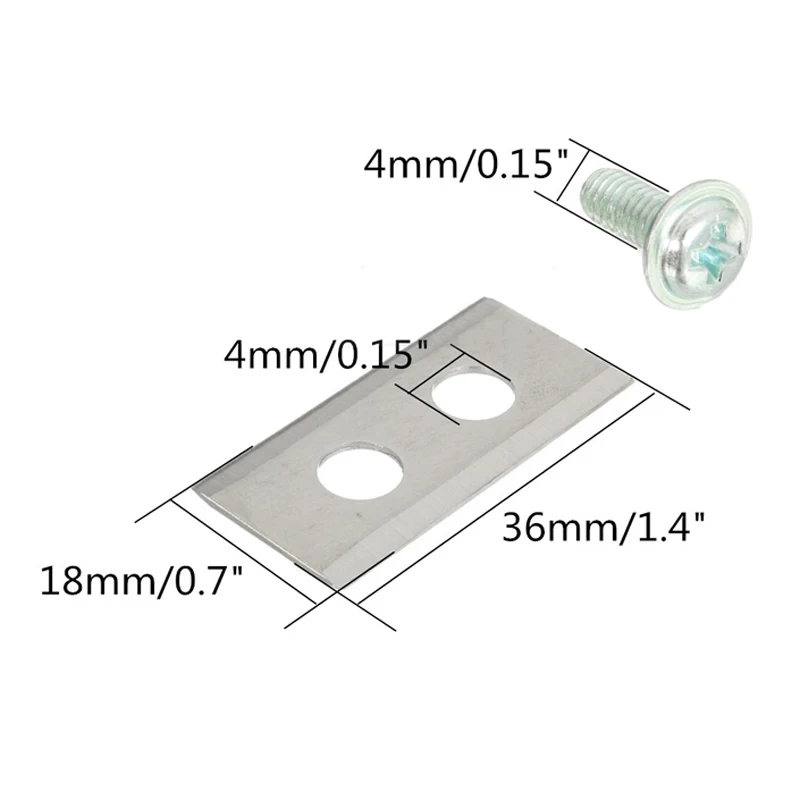 9 шт.* 36x18x1 мм косилка из нержавеющей стали лезвие на замену W/винт для WORX LANDROID