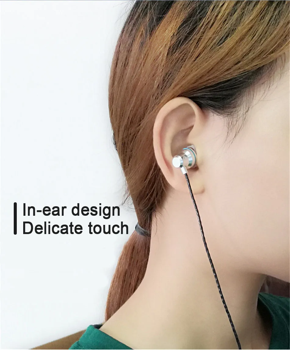 USB Type C Earphone Dynamic Drive Headphone For Xiaomi 6 6X 8 Mix2 Note5 Bass Metal Sport Gaming Earphones With Mic For Samsung2