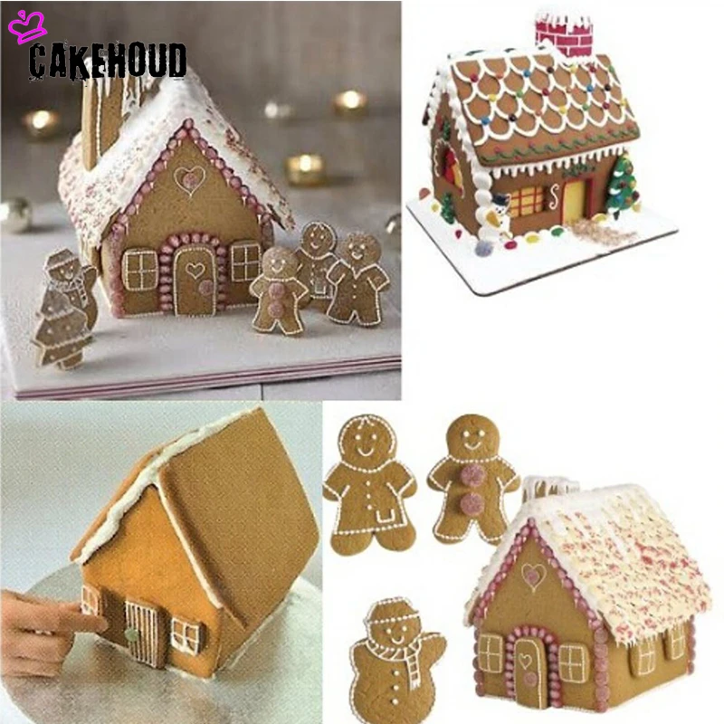 Лидер продаж Высокое качество 10 шт. партии для выпечки пряничный домик Cookie торт
