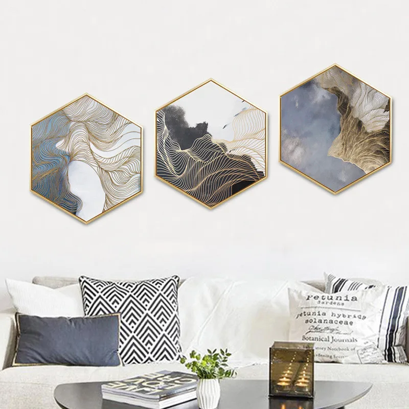 

Modern Chinese abstract style Distant mountains Decorative paintings Bedroom Restaurant hallway aisle Ink painting decoration