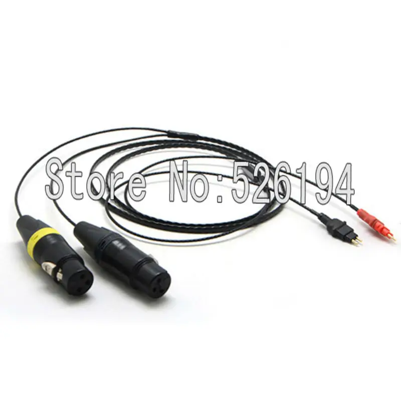

Free shipping 1.5meter/pieces 3pin XLR Female OFC Silver Plated Cable for HD414 HD420 HD425 HD430 HD440 HD442 HD450