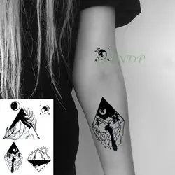 Водонепроницаемая временная татуировка наклейка горный Луна солнце временная татуировка флэш-тату наклейка s foot hand для девушек женщин и