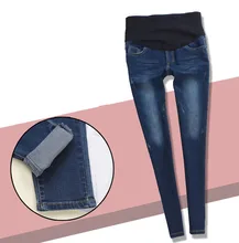 New Elastic Waist Maternity Jeans Pants Pregnant Women Leggings Solid Maternity Pants Pregnant Clothes for Pregnant Women B95