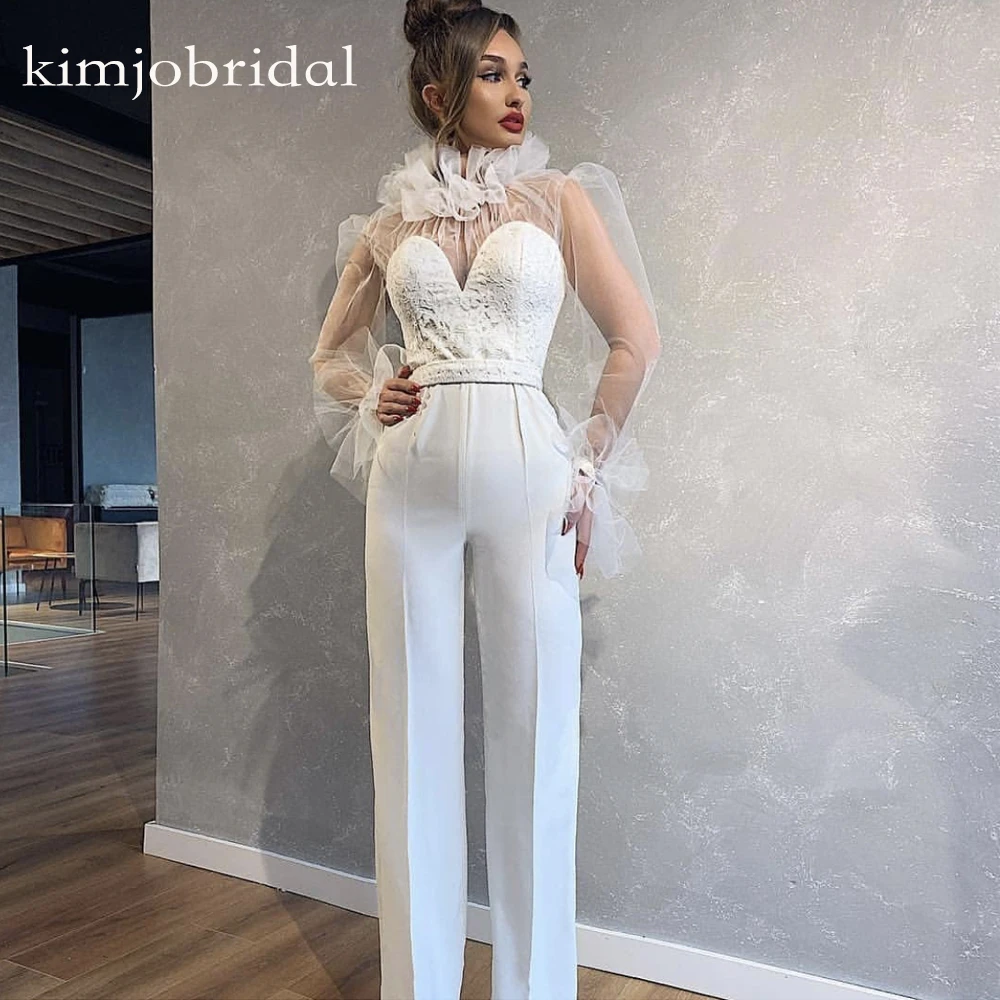Prom white jumpsuit Clearance