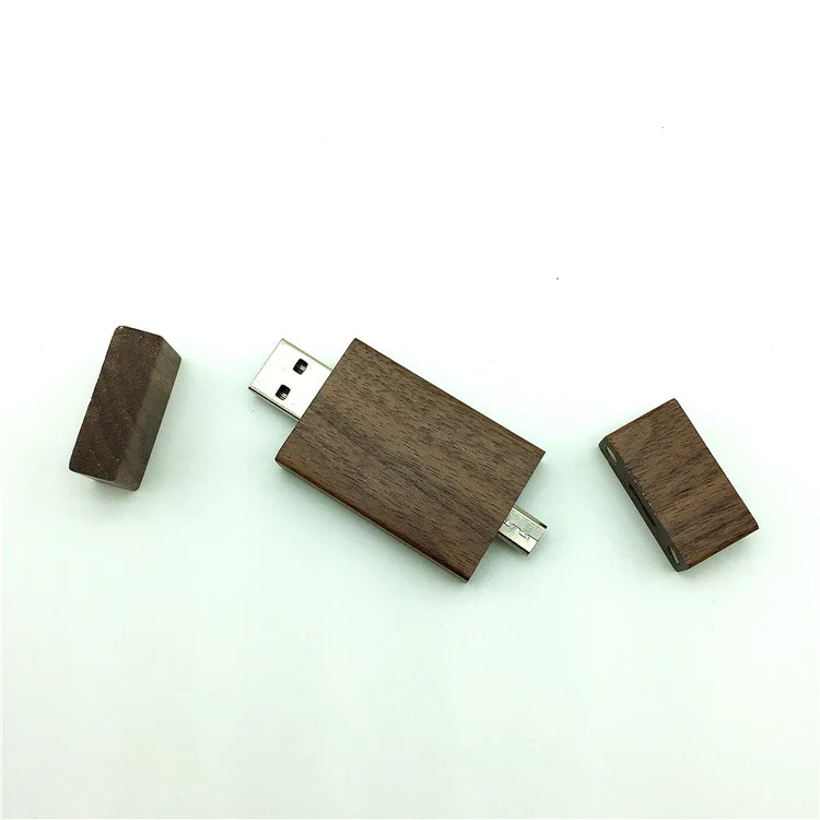 (Гравировка логотипа) Android Multitul дерево OTG USB флэш накопитель Pen Drive смартфон 32 ГБ/16
