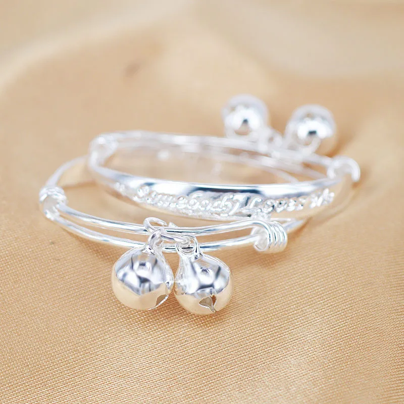 newborn baby silver bangles price