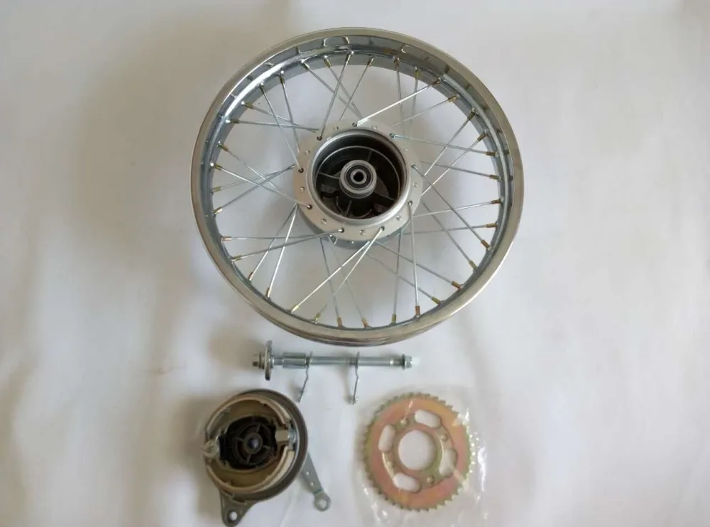 CG125/GN125 Передняя и задняя 2.15x1 6/17/18 спицы колесные диски для мотоциклов с Тормозная