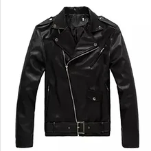 Мужские кожаные куртки в винтажном стиле из искусственной кожи, Осенние тонкие пальто, модные куртки с воротником-стойкой, Мужская Байкерская верхняя одежда для мотоциклистов M-3XL