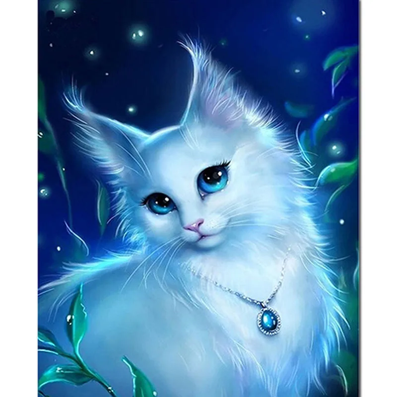 5d Diy Full Square/Round Pet Diamond Painting Cat Cartoon Grass Mosaic Embroidery Animal Cross-Stitch Art Home Decor Z55 | Дом и сад