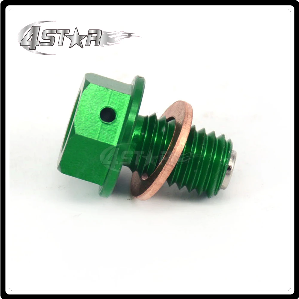 Billet Aluminum Oil Drain Plug Bolt For KAWASAKI KX65 KX85