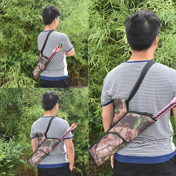 

Hunting Arrow bag hunting bow bag High Quality adjustable waist camouflage arrow flat Bag Bow Quiver Holder W/Pocket Hunting