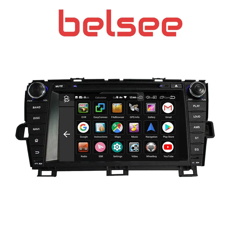 Cheap Belsee 4GB GPS Android 8.0 Car DVD Radio Multimedia Player Head Unit for Toyota Prius Left Hand Drive 2009 2010 2011 2012 2013 2