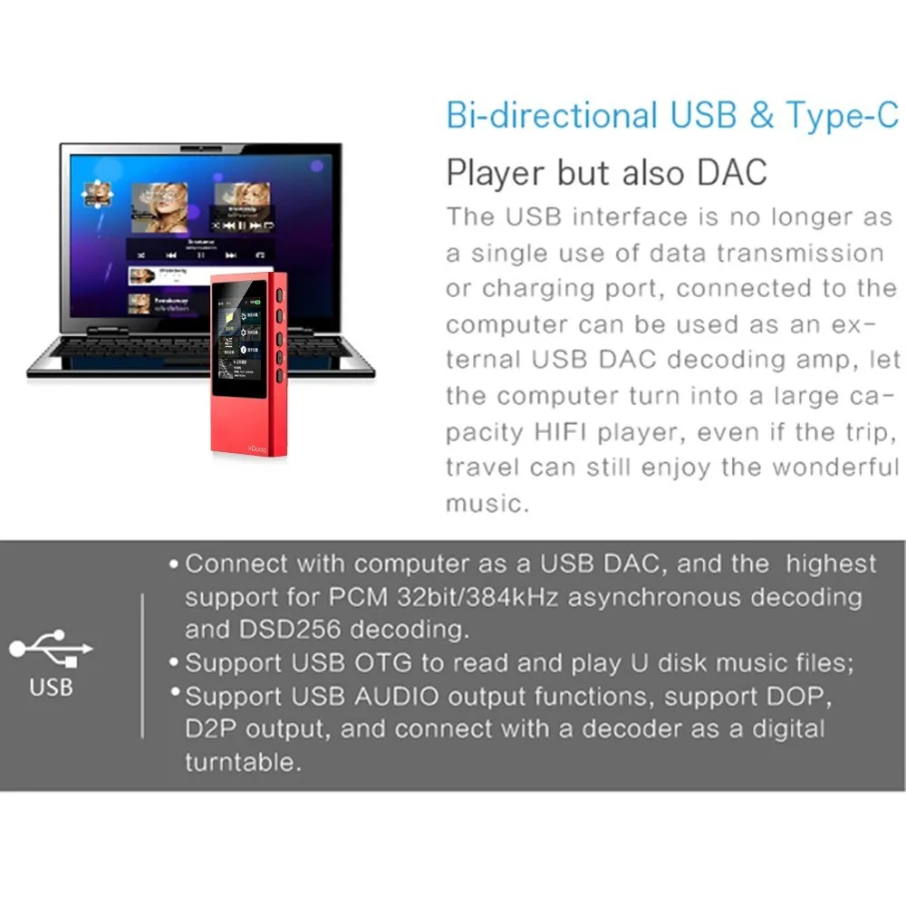 XDuoo X20 портативный высококачественный музыкальный DSD HIFI Mp3 цифровой аудио музыкальный плеер DAP поддержка Apt-X aptX Bluetooth 4,1