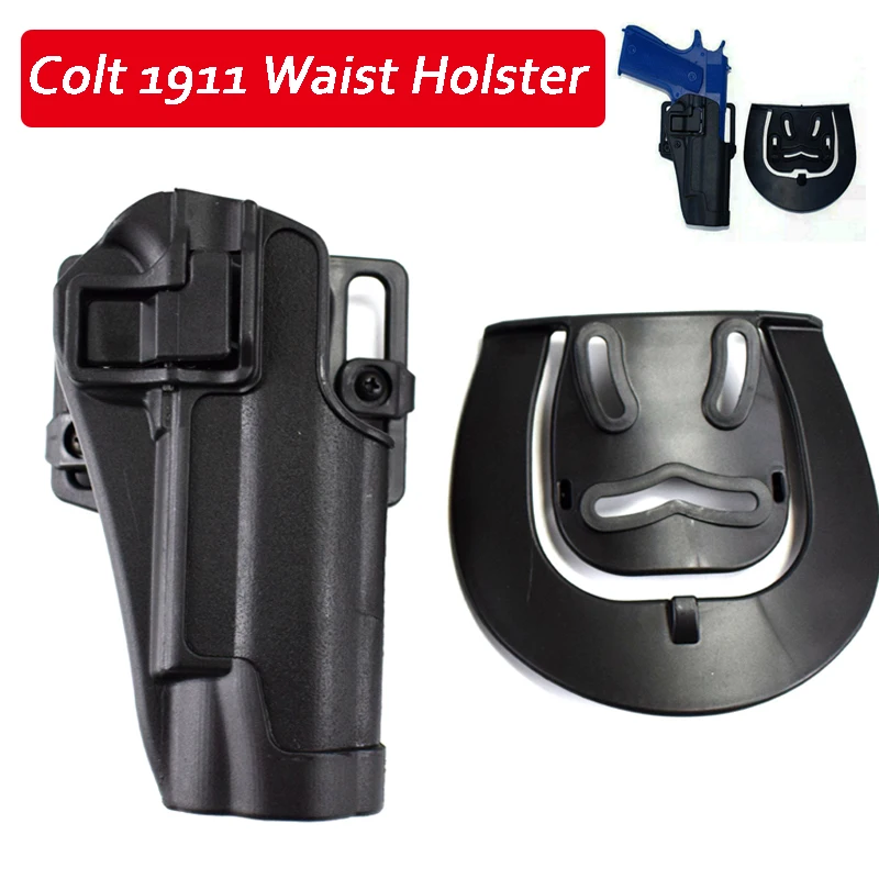 

Airsoft Right Hand Colt 1911 Tactical Gun Holster Military Army Handgun Holsters Pistol Waist Holster With Belt Loop