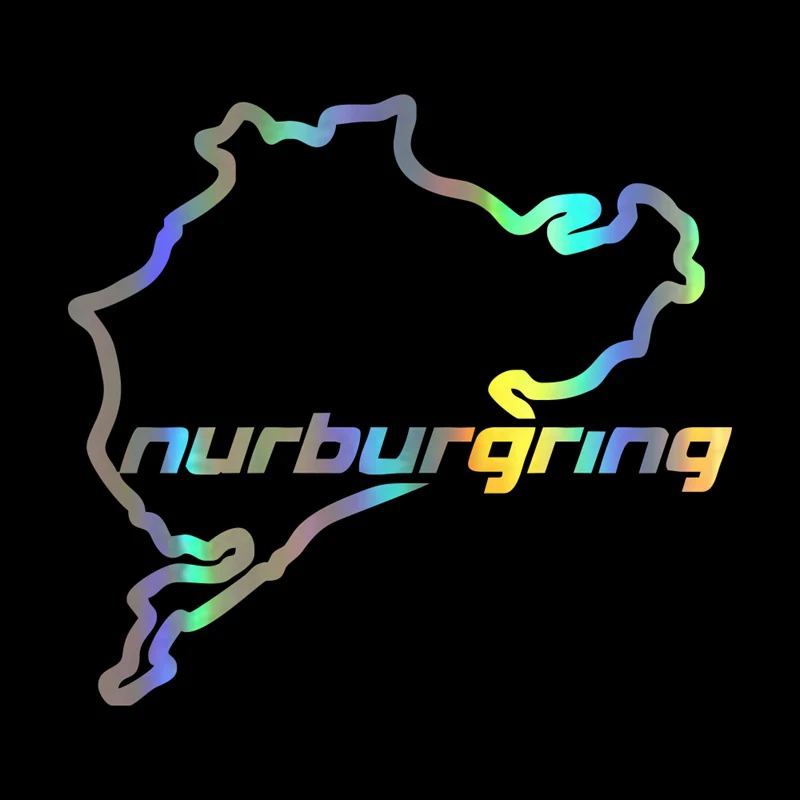 Автомобильная 3D наклейка 14*12 5 см гоночная дорога Nurburgring креативная модная