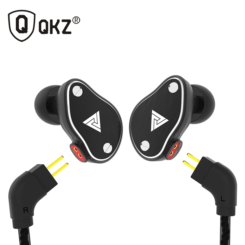 QKZ VK6 наушники бас звук в уши спортивные с микрофоном для xiaomi iPhone samsung гарнитура fone