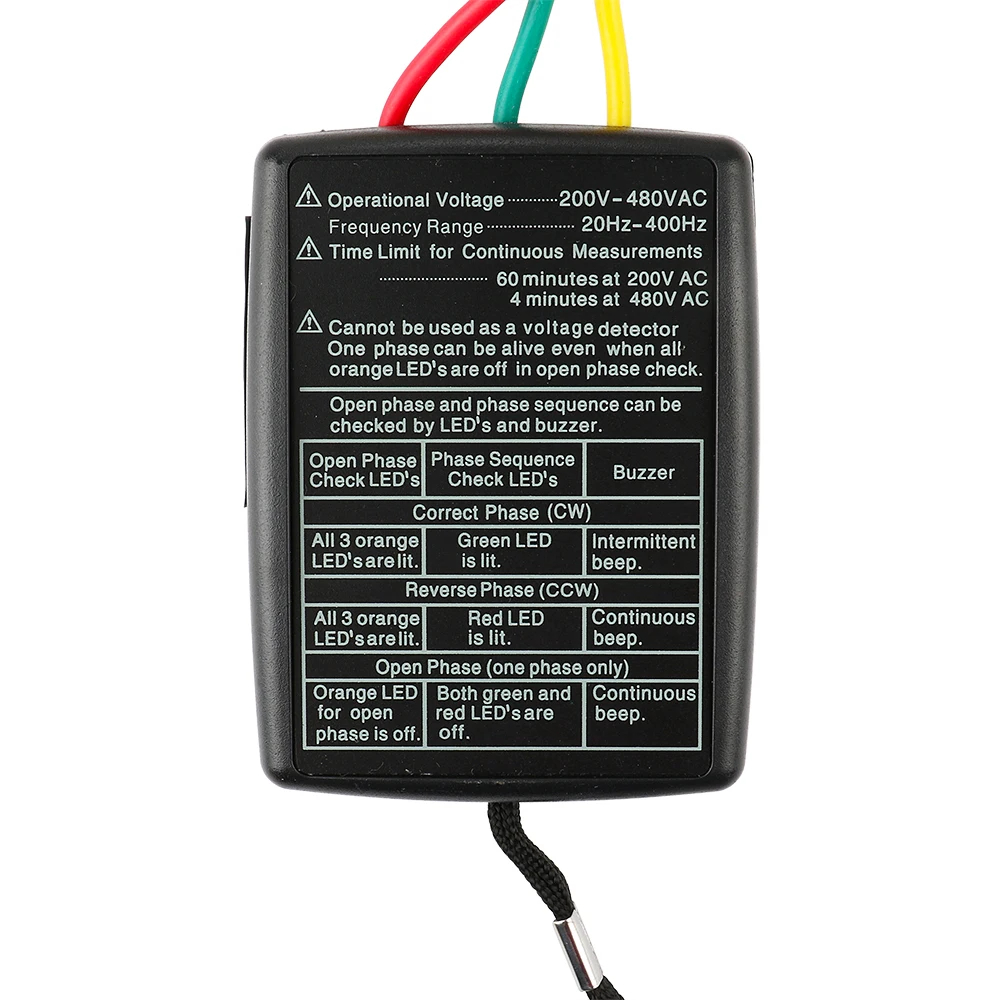 Mastech MS5900 120 V-400 V, VC850 200 V-480 V, VC850A 200 V-600 V AC трехфазный индикатор вращения