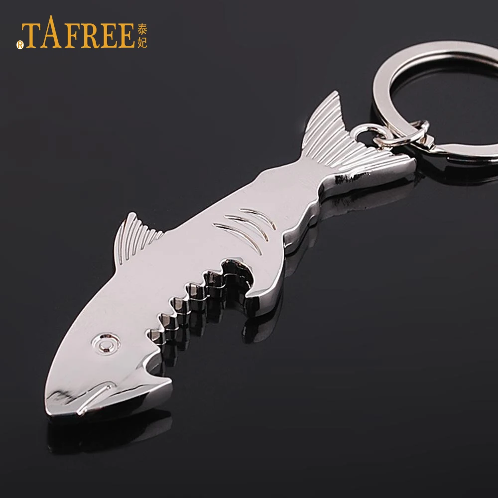 TAFREE открывашка для бутылок акула брелок цинковый сплав Многофункциональный рыбы