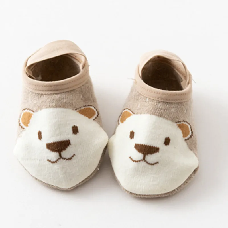 Детские Нескользящие носки; зимние плотные носки; мягкие носки-тапочки для малышей; Детские носки с рисунками; милые От 0 до 3 лет с животными