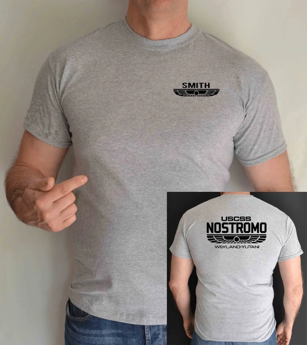 

2019 Hip Hop Novelty Men'S Brand ALIEN NOSTROMO,COVENANT,USCSS,PERSONALISED NAME TAG,WEYLAND, SPACE,FILM T SHIRTTee Shirt