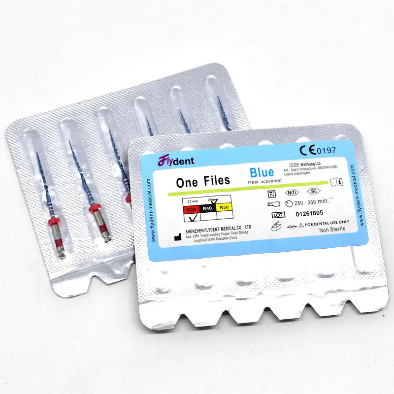 

Dental instrument reciprocate blue files heat activation engine use soft rotary files endondontic root canal NITI dentist tool