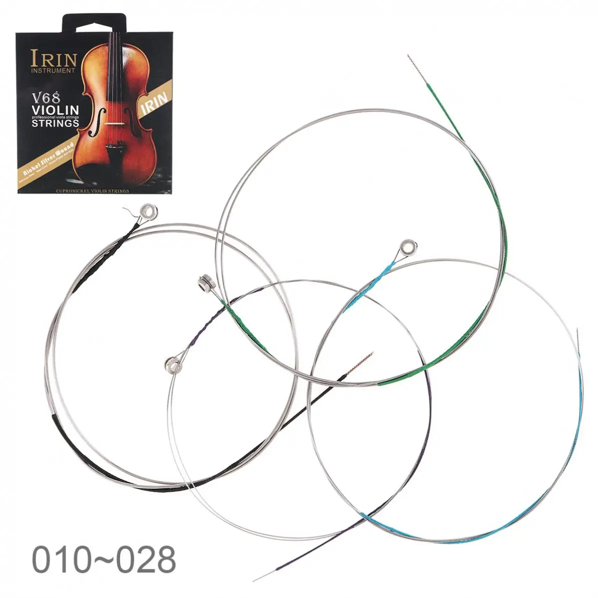 

4pcs/set Violin String E-A-D-G Steel Wire with Full Bright Tone for 1/8 - 4/4 All Size Violin