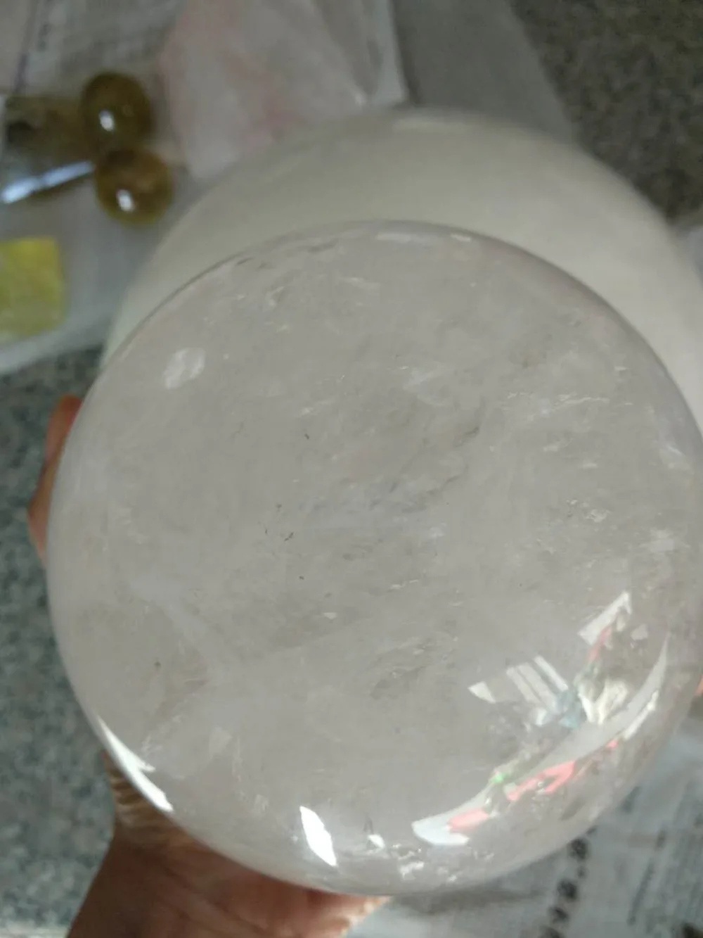 Огромный 110 мм Природный прозрачный кварц Кристальные шарики-сферы рейки заживление для украшения дома
