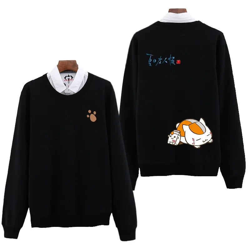 Из мультфильма, популярная яркая детская одежда с рисунком персонажей Natsume Cos Мадара одежда с длинным рукавом Повседневная Толстовка с капюшоном, пуловер из хлопка модное пальто Топы