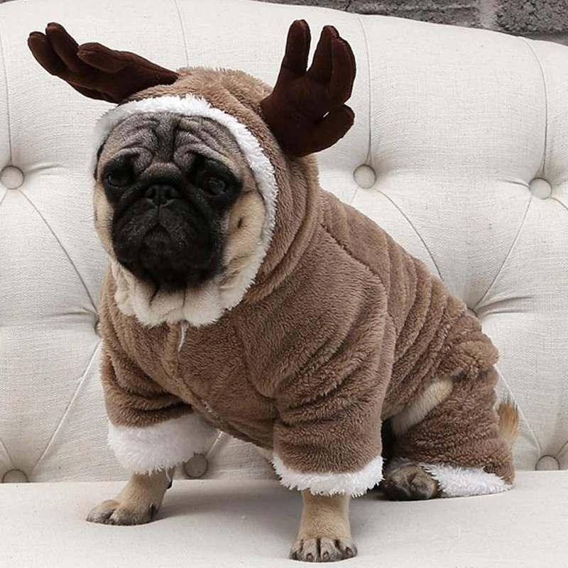 犬のフリーススーツ,暖かい冬の服,クリスマスの犬のスーツ,子犬のコート,チワワの服|Dog Coats &amp; Jackets| - AliExpress