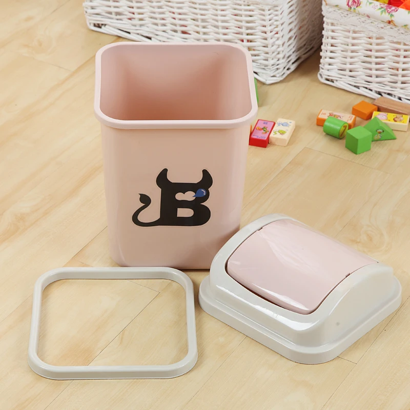 Aliexpress.com : Buy Cute Plastic Trash Cans Rocking Cover Type ... Aliexpress.com : Buy Cute Plastic Trash Cans Rocking Cover Type ...
