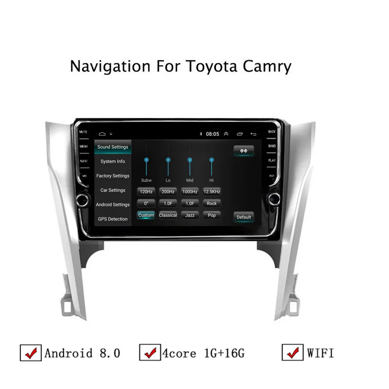 10 1 &quotAndroid 8 автомобиля gps навигации для Toyota Camry 2012 2013 2014 Автомобиль Радио Стерео