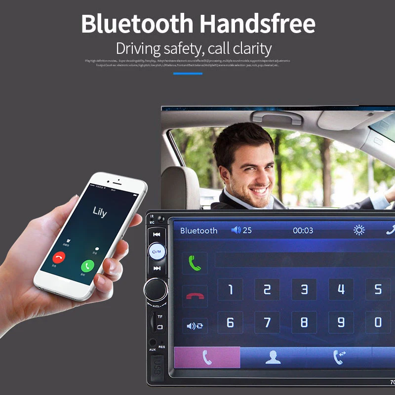 Central Multimidia Auto 2din Double 2 Din 7'' Touch Screen Bluetooth Radio MP3 MP5 Music Video Player Car Multimedia Autoradio Central Multimidia Auto 2din Double 2 Din 7'' Touch Screen Bluetooth Radio MP3 MP5 Music Video Player Car Multimedia Autoradio