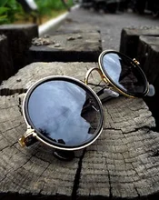New Fashion Round goggle sunglasses Women mirror Trend sun glasses UV Protection man coating Eyewear Oculos De Sol Feminino