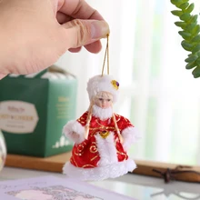 Small Handmade Ceramic Victorian Style Doll China Porcelain Girl Beautiful Home Christmas Tree Bag Decoration Wall Hanging
