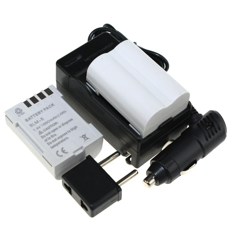 2PCS Battery+Charger 7.4V Rechargeable Camera Battery For OLYMPUS E300 E500 E3 E5 E520 E510in