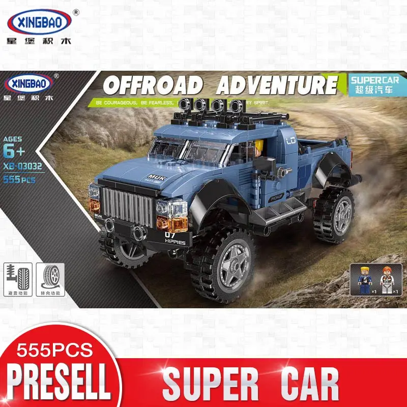 

XINGBAO 03032 Assembly Car Toys The Pick Up Car Set Building Blocks Bricks New Kid Toys Car Model Toys Christmas Birthday Gifts